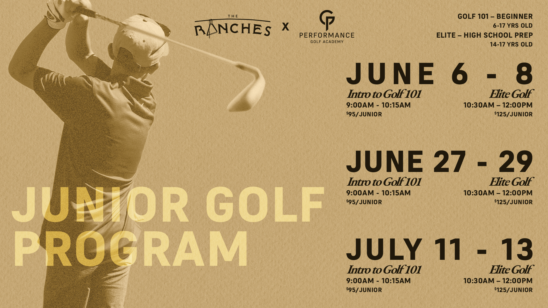 Junior Golf 2023 TV